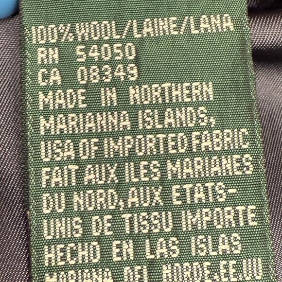 EUC Women's LAUREN RALPH LAUREN Wool Pinstripe 3-Button Gray Blazer | Size 10P - Picture 8 of 10